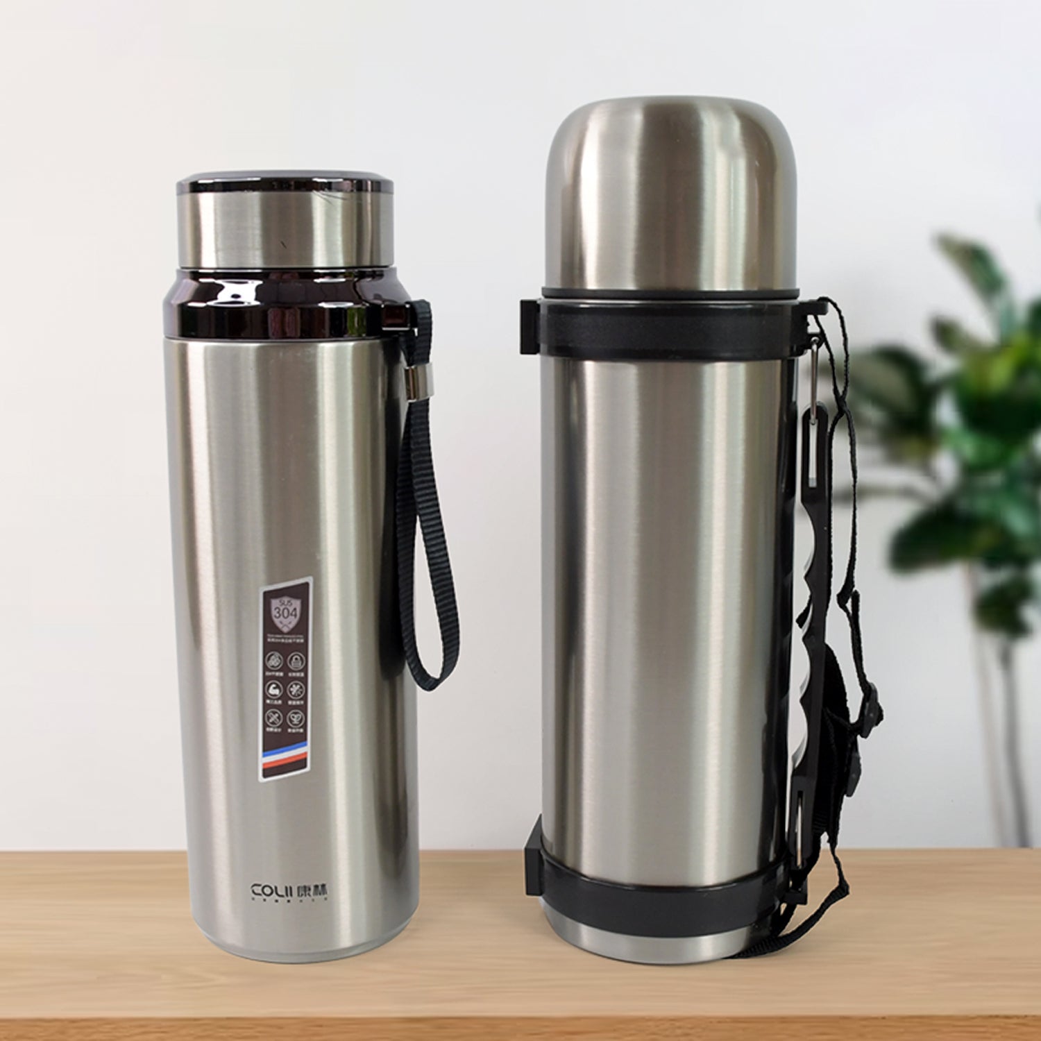 Stainless Steel Insulated Vacuum Bottle (1200ml Approx / Mix Color / 1 Pc) Stainless Steel Insulated Vacuum Bottle (1200ml Approx / Mix Color / 1 Pc)